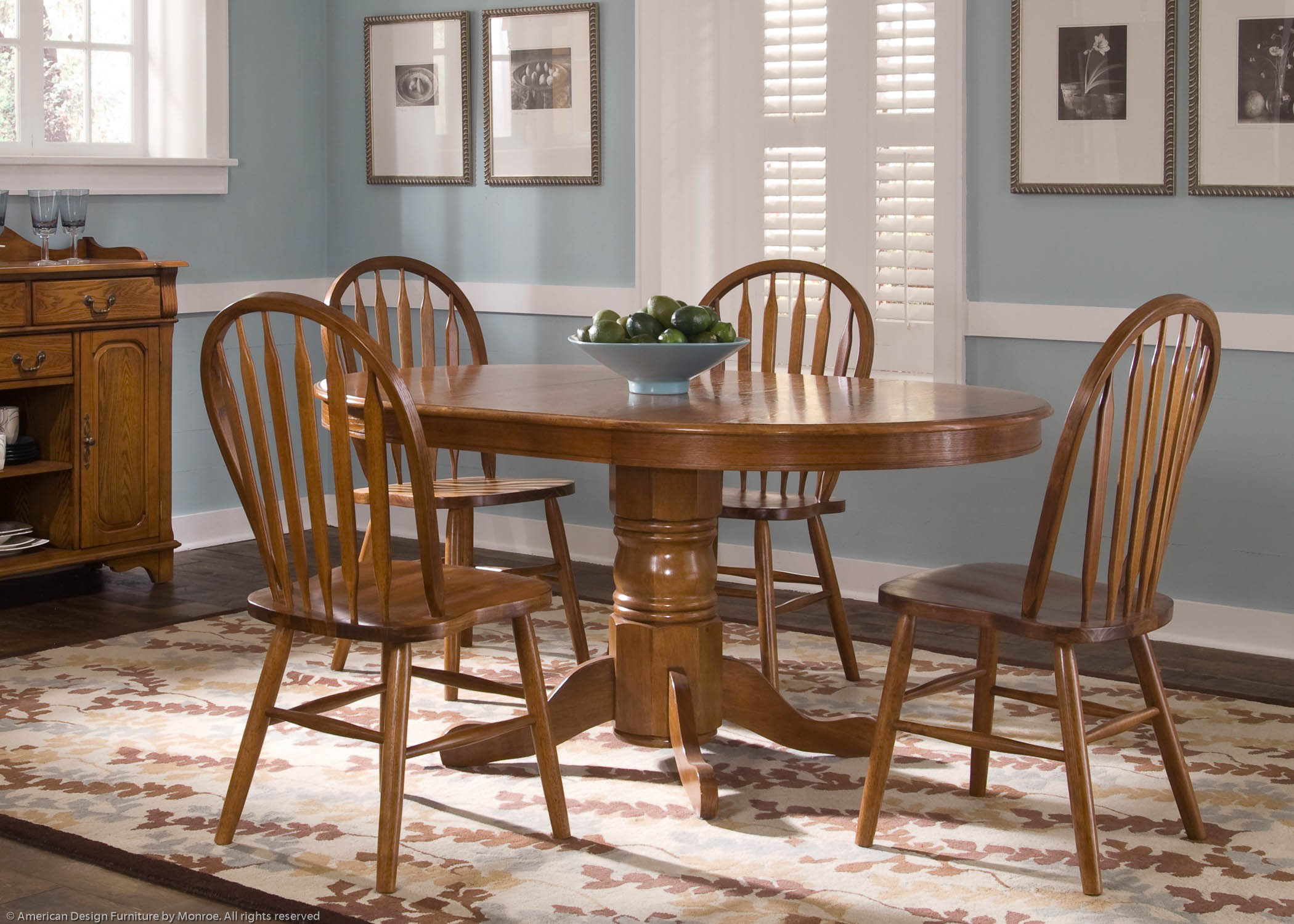 Kings Mountain Casual Table Pic 2 (Heading Oval Pedestal Table 1)